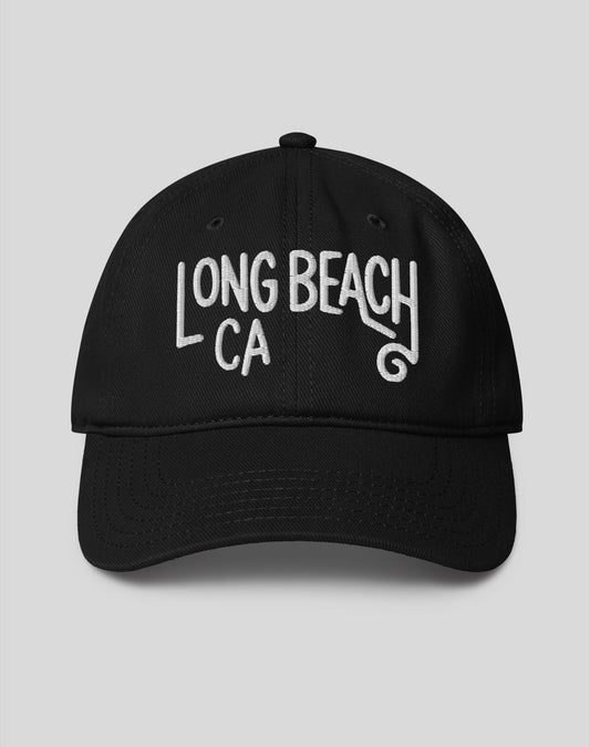 Long Beach Swirl Low Profile Dad Hat - Black
