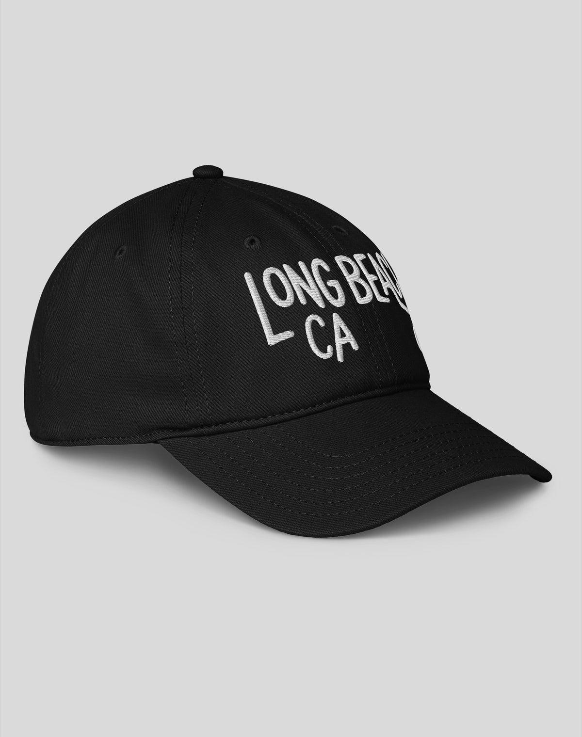 Long Beach Swirl Low Profile Dad Hat - Black