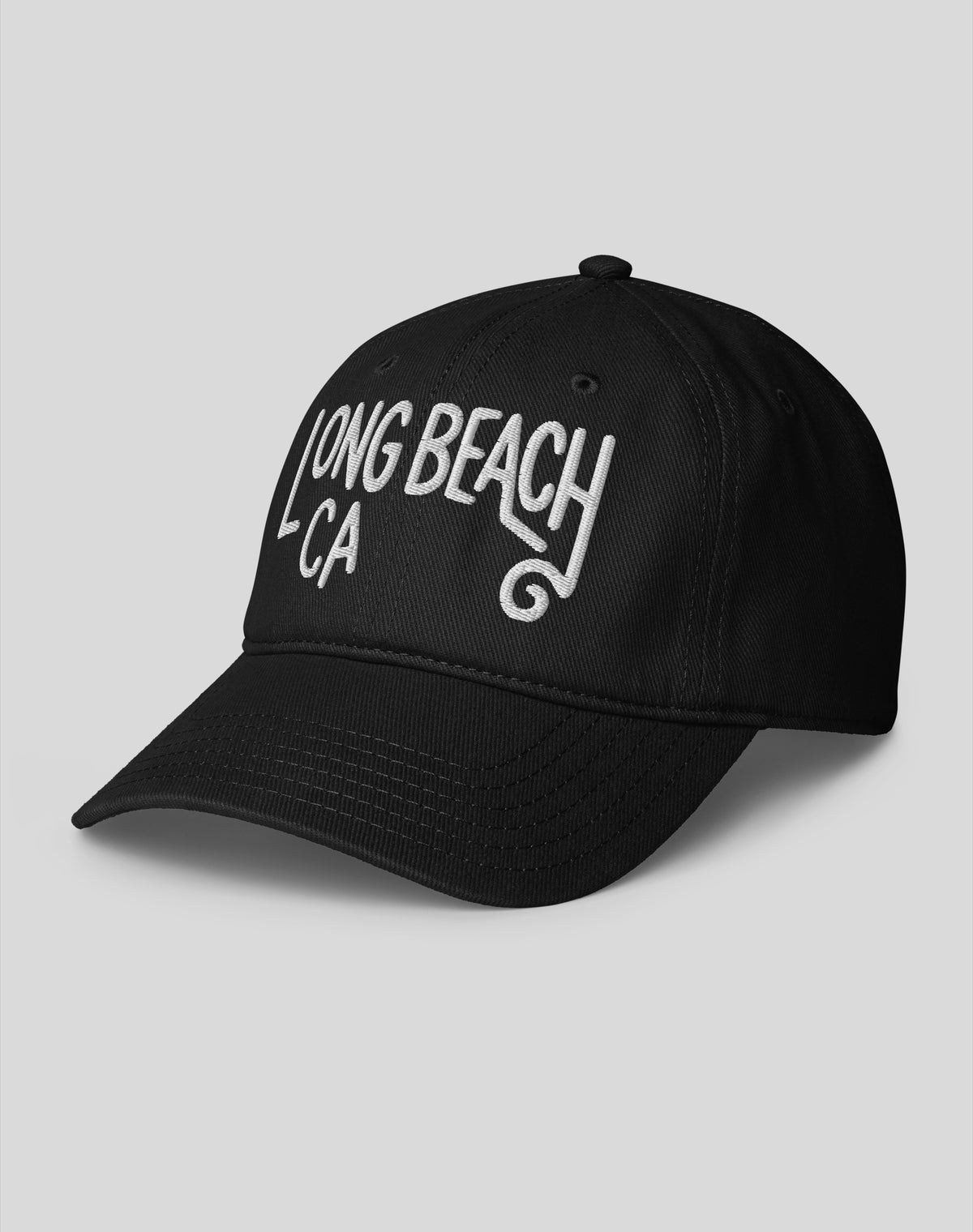 Long Beach Swirl Low Profile Dad Hat - Black