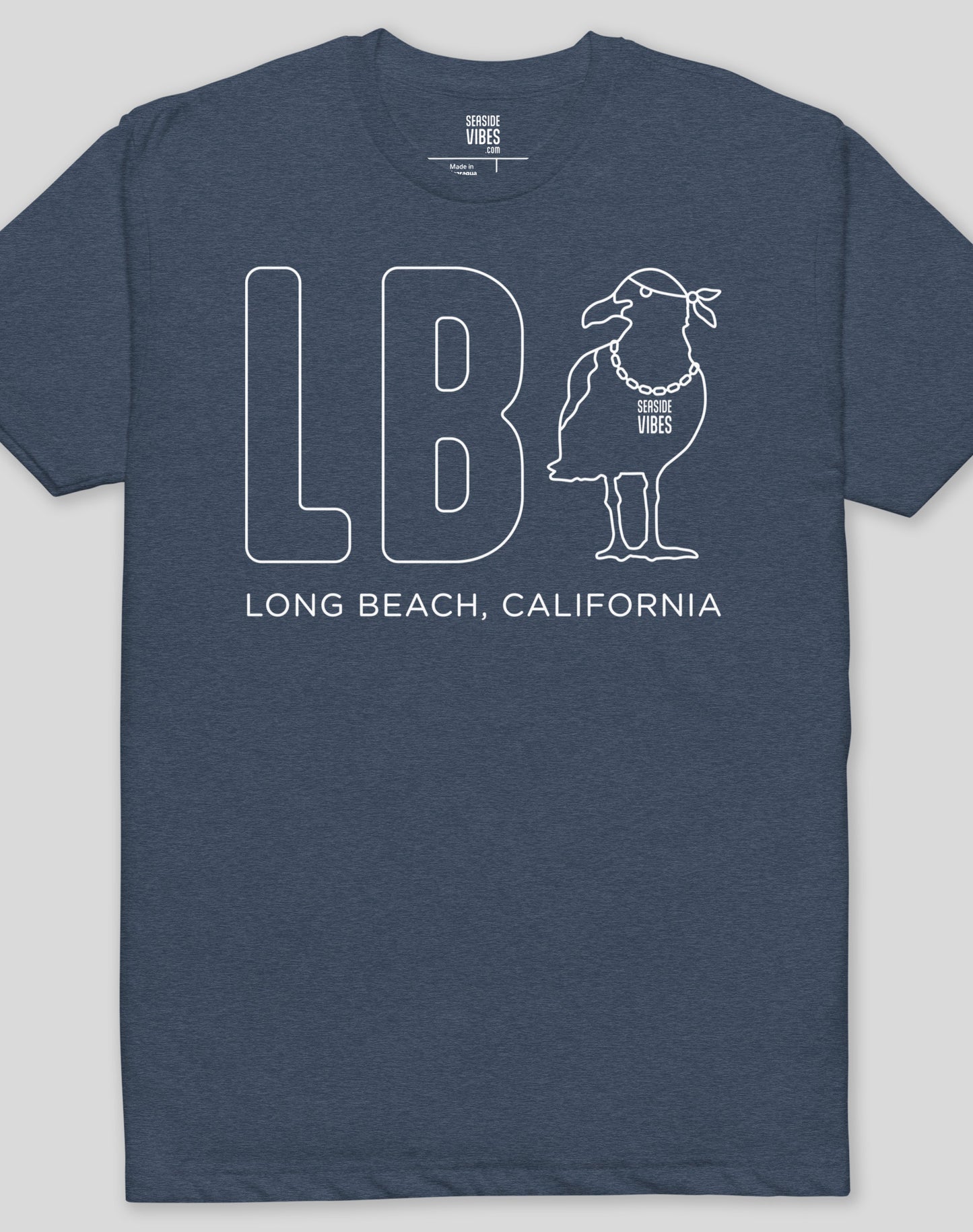 Long Beach LB C-Gull Tee - Cotton Blend | Midnight Navy