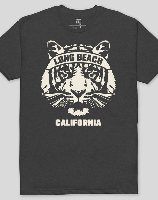 Long Beach Tiger Ambush Tee - Cotton Blend | Charcoal