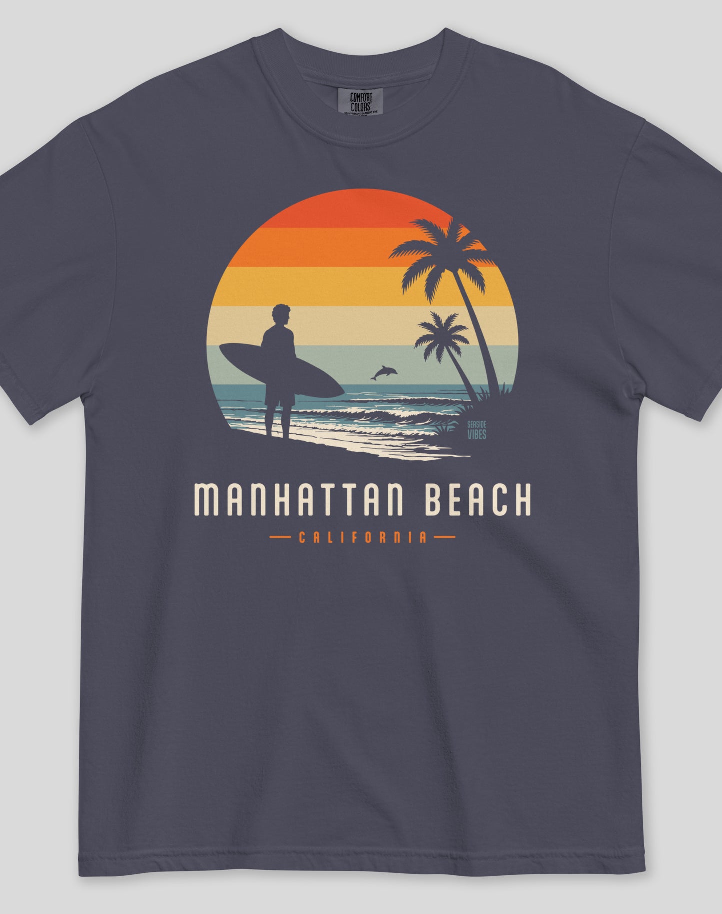 Unisex: Manhattan Beach Away From Keyboard Tee - 100% Cotton | Navy
