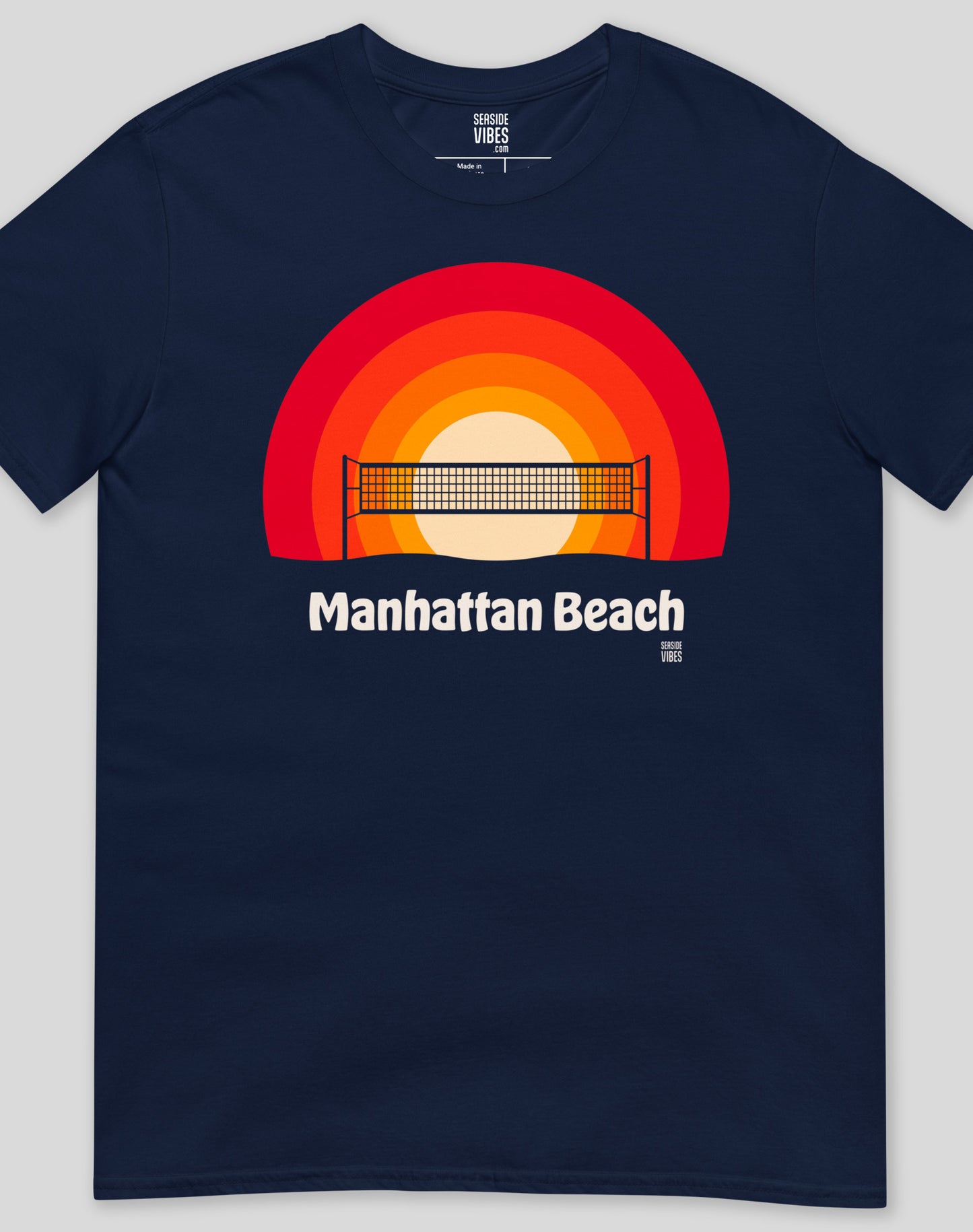 Manhattan Beach Sunset Tee - Unisex | Navy