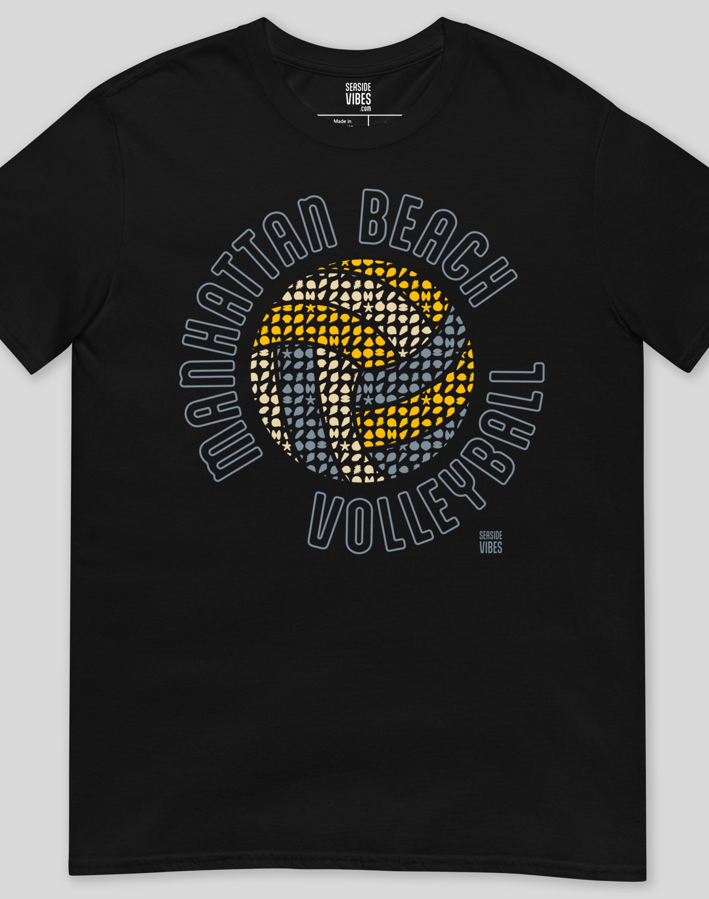 Manhattan Beach Volleyball Tee - Unisex | Black