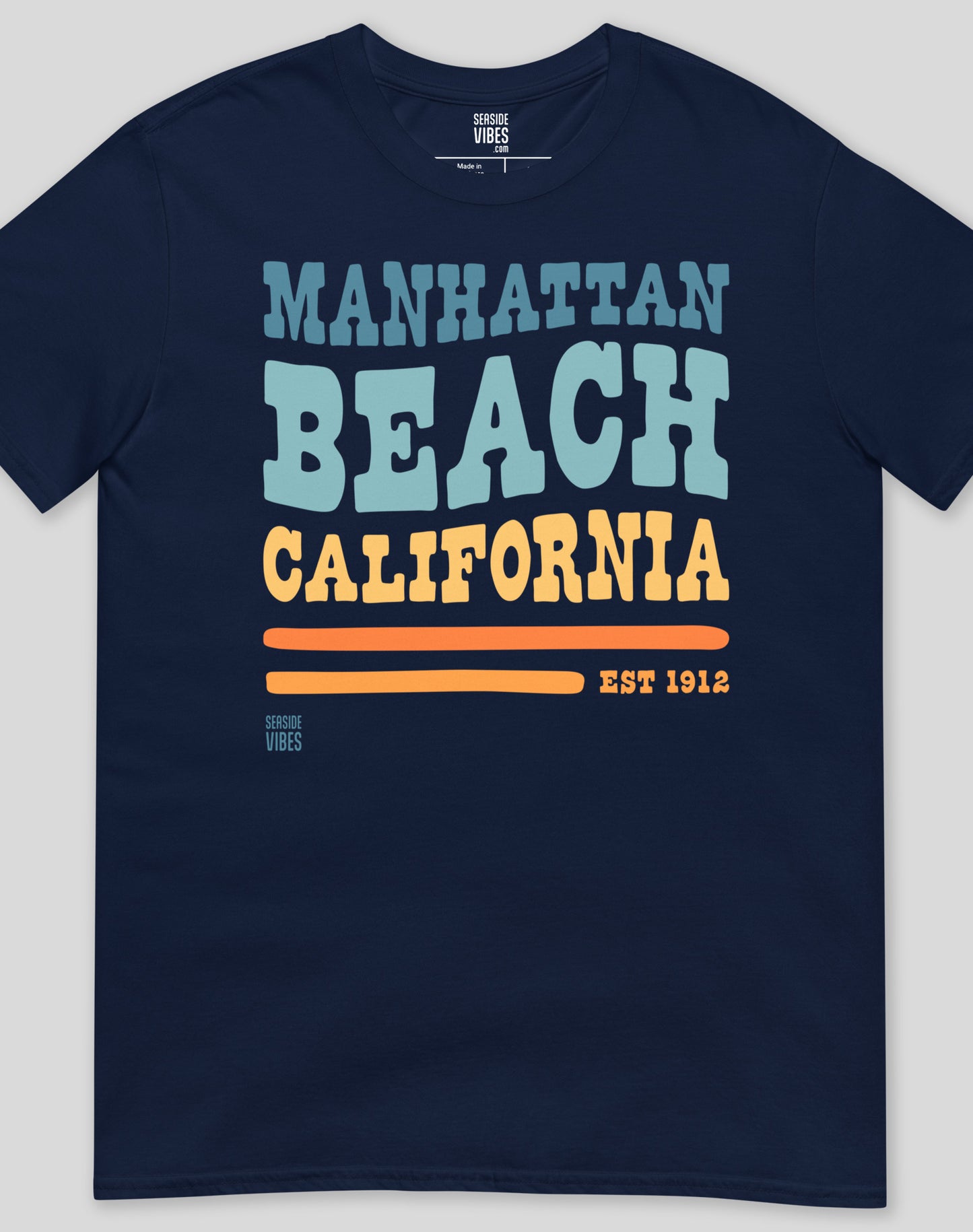 Manhattan Beach Vibes Tee - Unisex | Navy