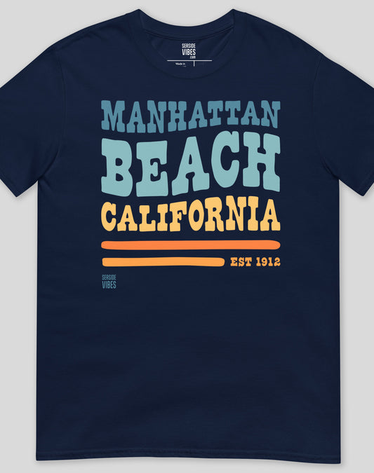 Manhattan Beach Vibes Tee - Unisex | Navy