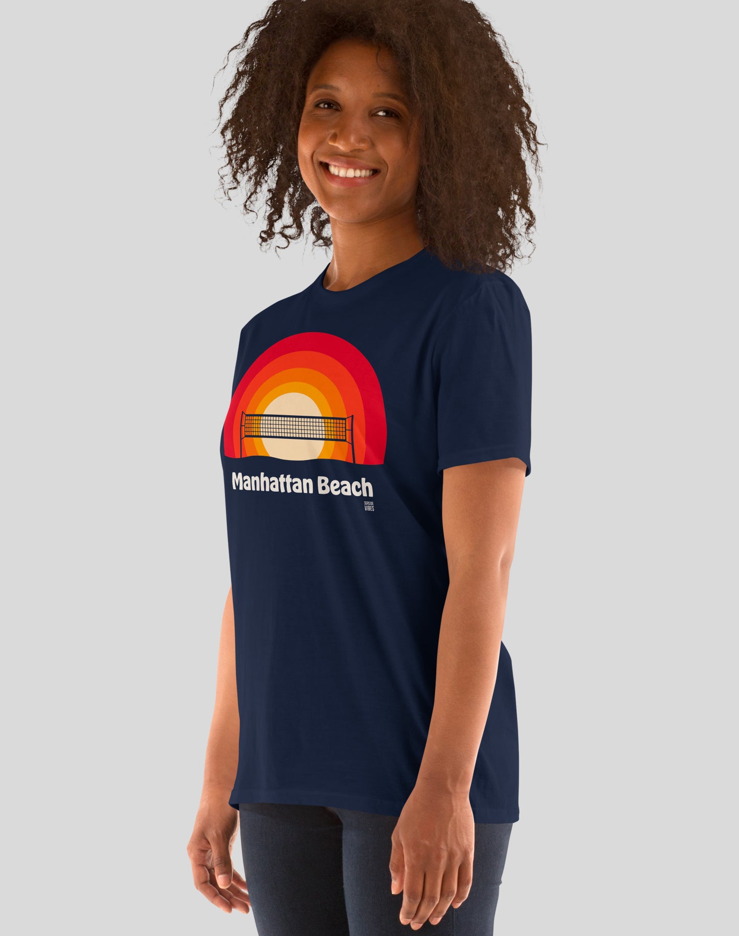 Manhattan Beach Sunset Tee - Unisex | Navy