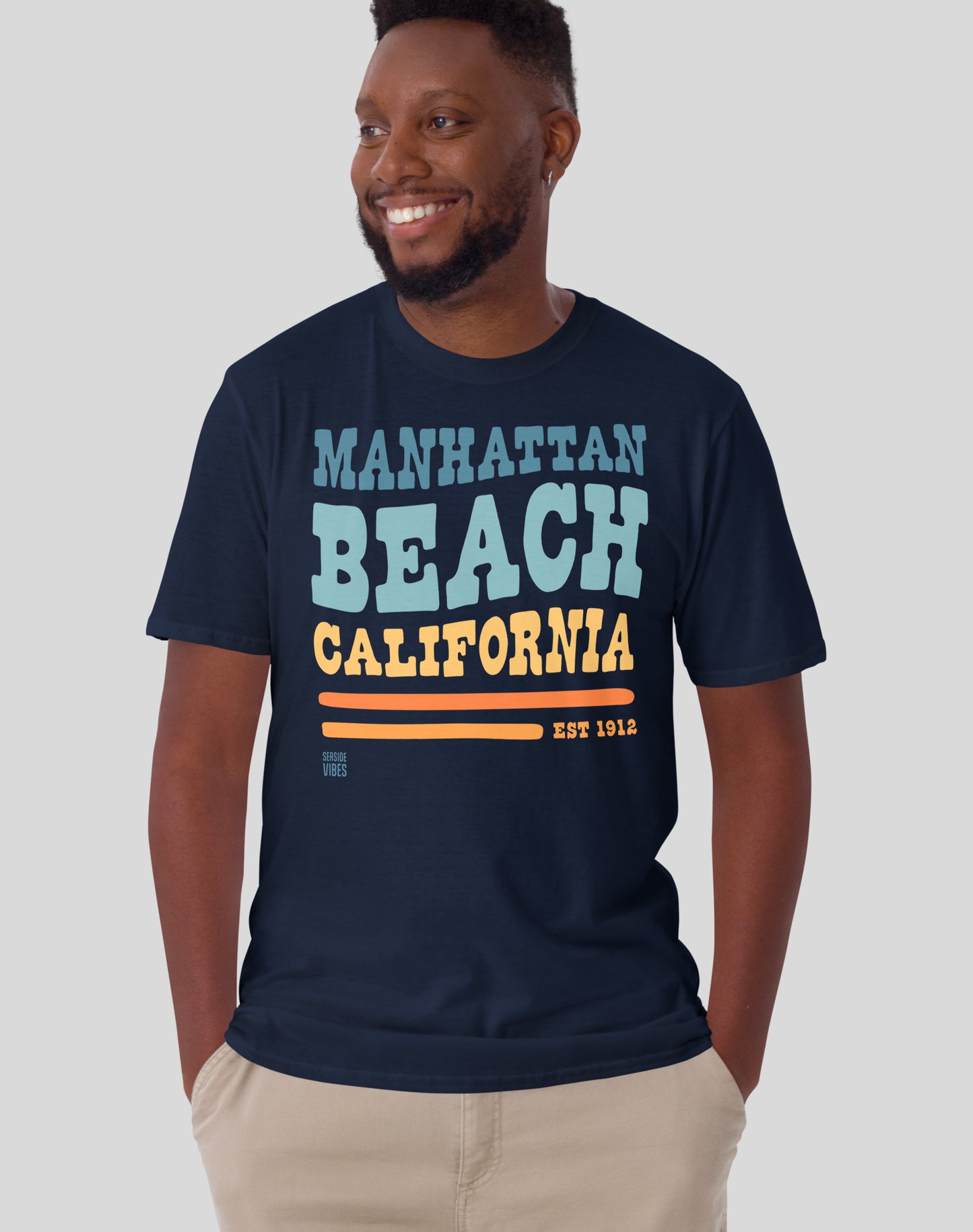 Manhattan Beach Vibes Tee - Unisex | Navy