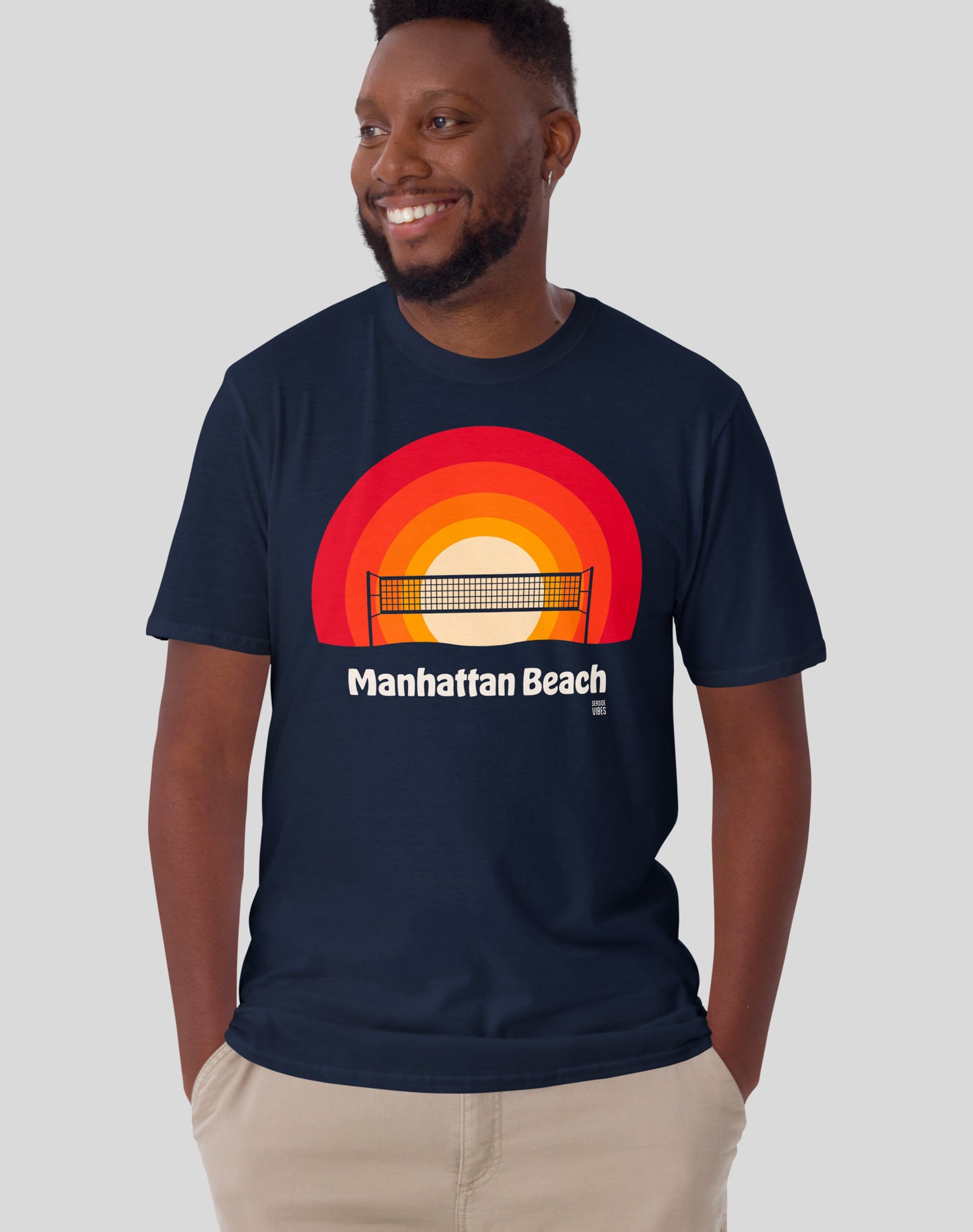 Manhattan Beach Sunset Tee - Unisex | Navy