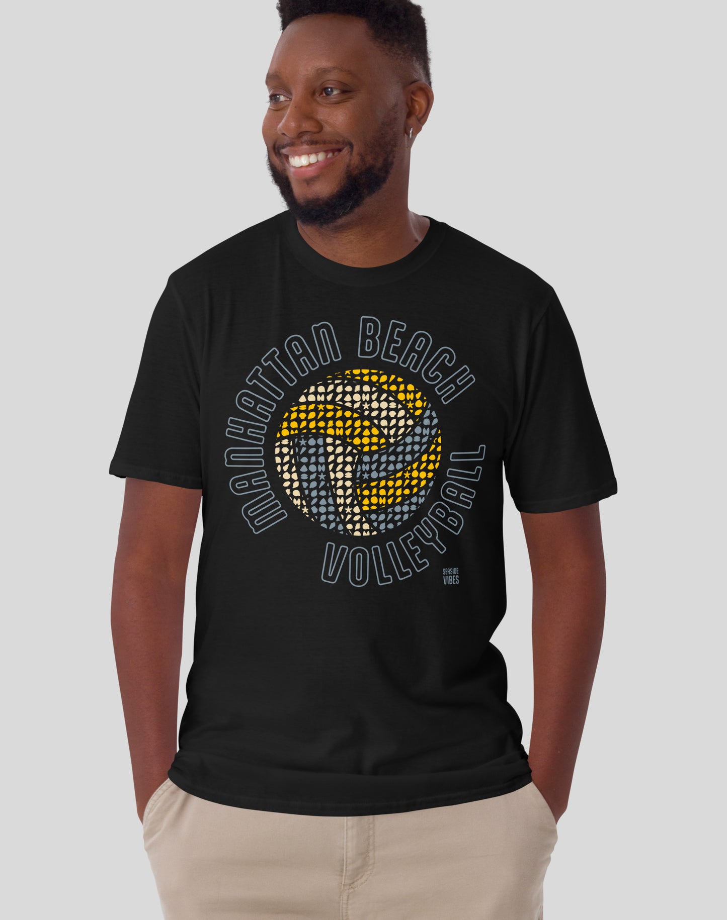 Manhattan Beach Volleyball Tee - Unisex | Black