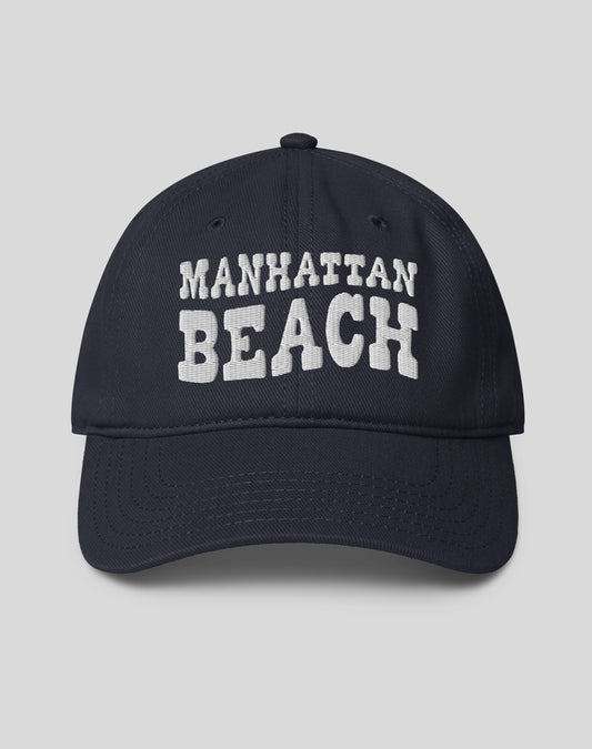 Manhattan Beach Vibes Low Profile Dad Hat - Dark Navy