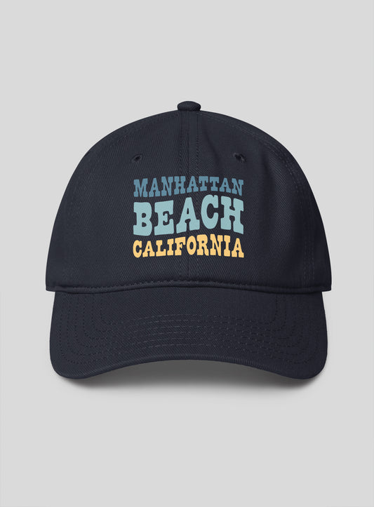 Manhattan Beach Vibes Low Profile Hat - Dark Navy