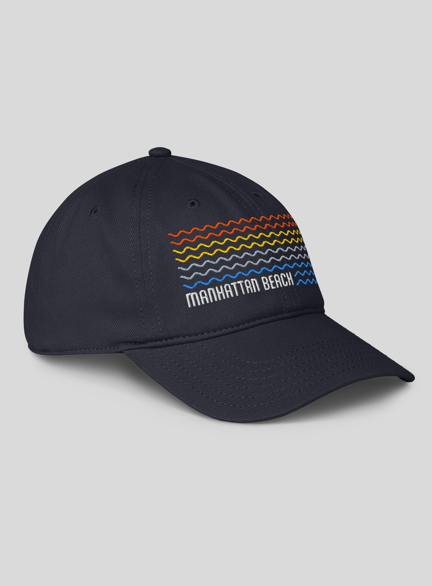 Manhattan Beach Waves Low Profile Hat - Dark Navy
