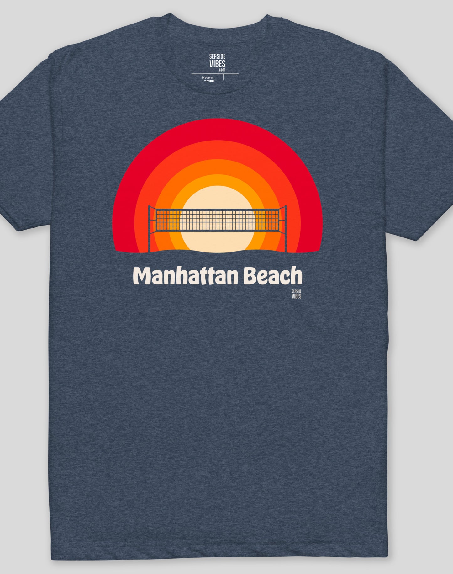 Manhattan Beach Sunset Tee - Cotton Blend | Midnight Navy