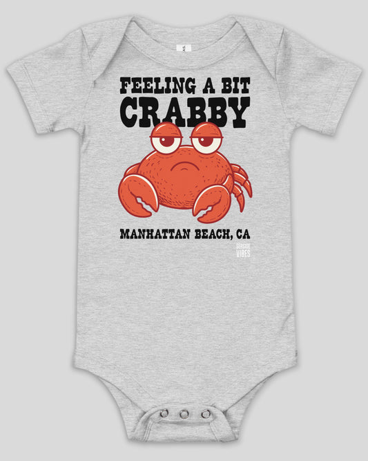 Feeling a Bit Crabby Manhattan Beach Onesie | Athletic Heather