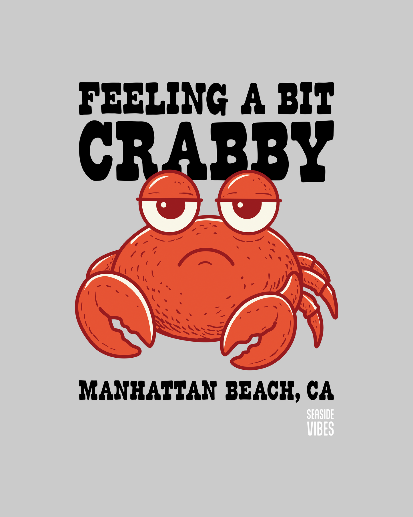 Feeling a Bit Crabby Manhattan Beach Onesie | Athletic Heather