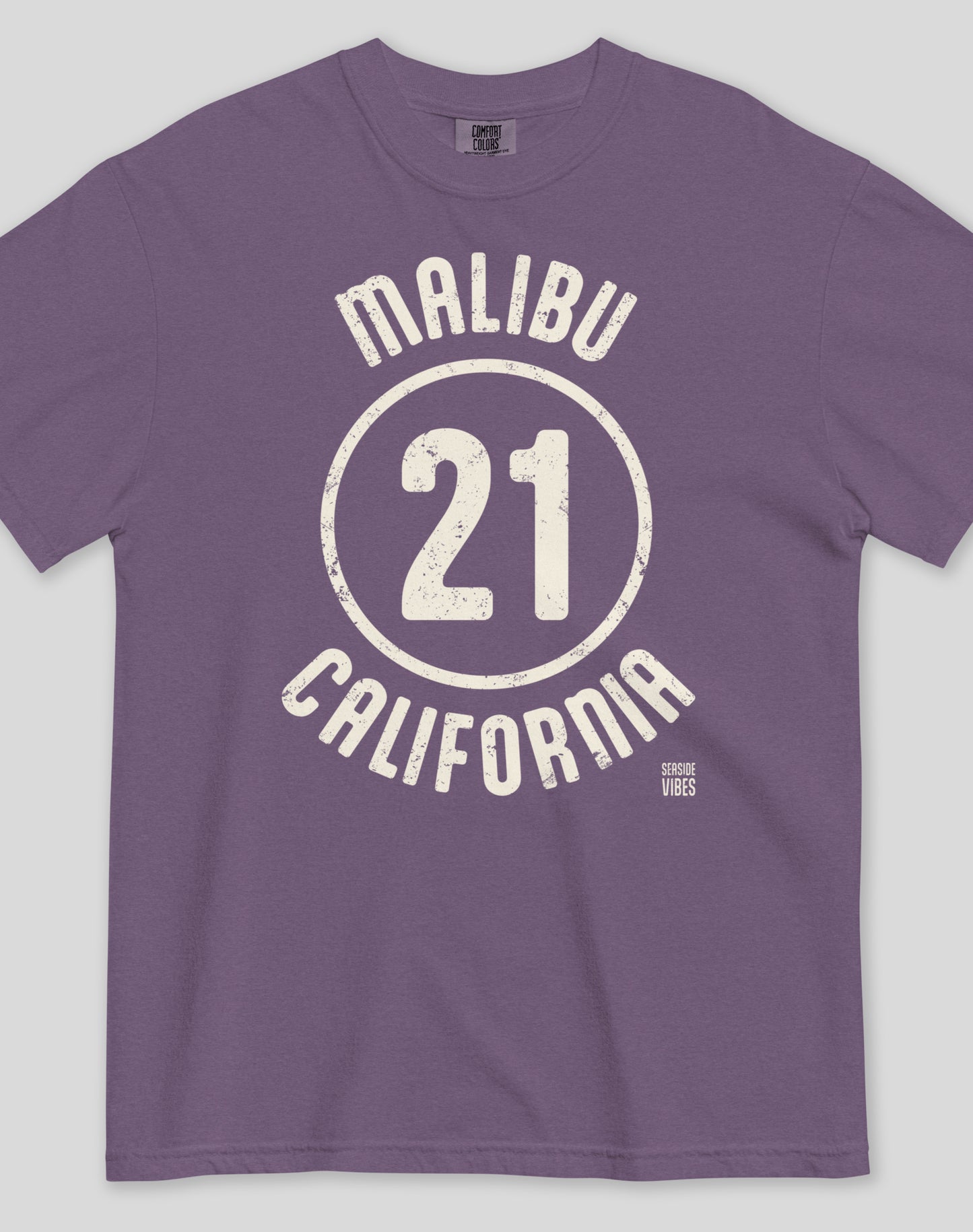 Unisex: Malibu 21 Tee - 100% Cotton | Grape
