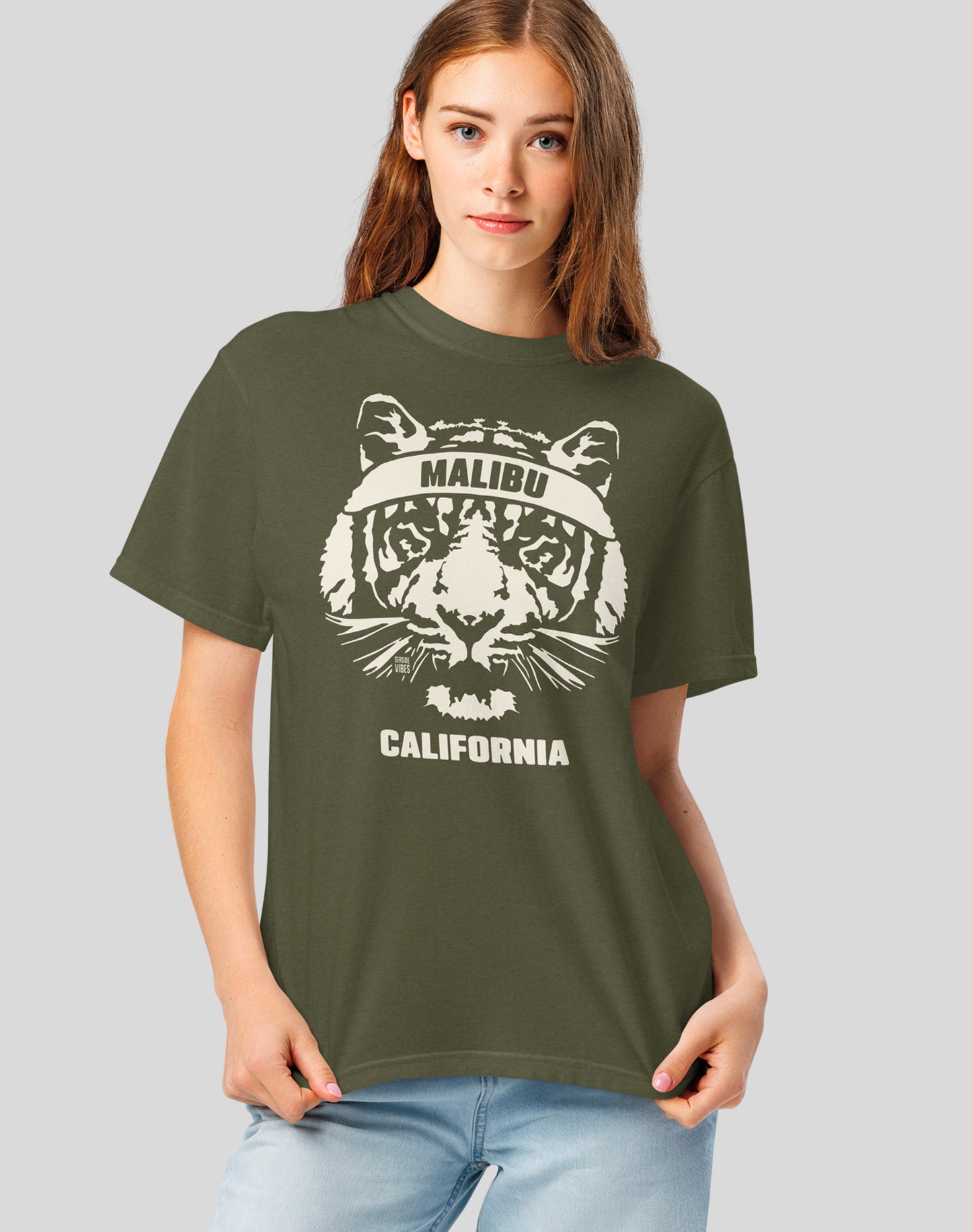 Unisex: Malibu Ambush Tee - 100% Cotton | Sage