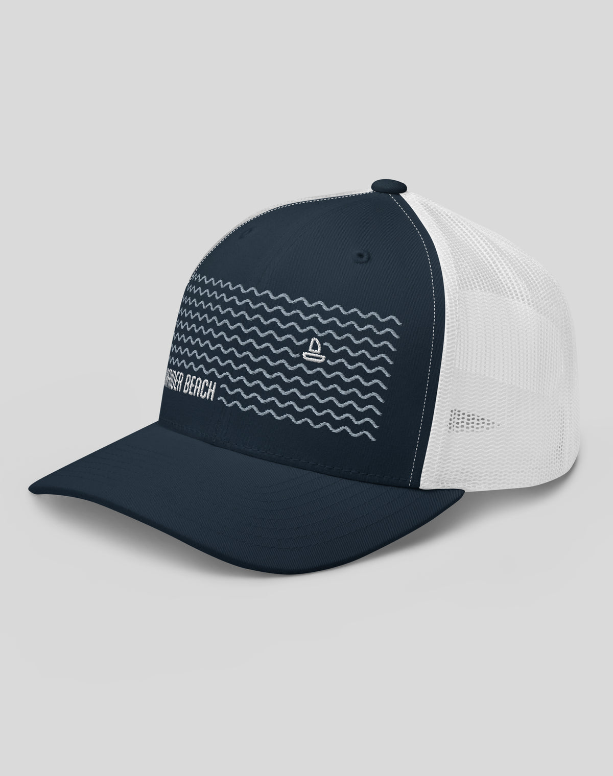 Surfrider Beach Trucker Hat - Navy/White