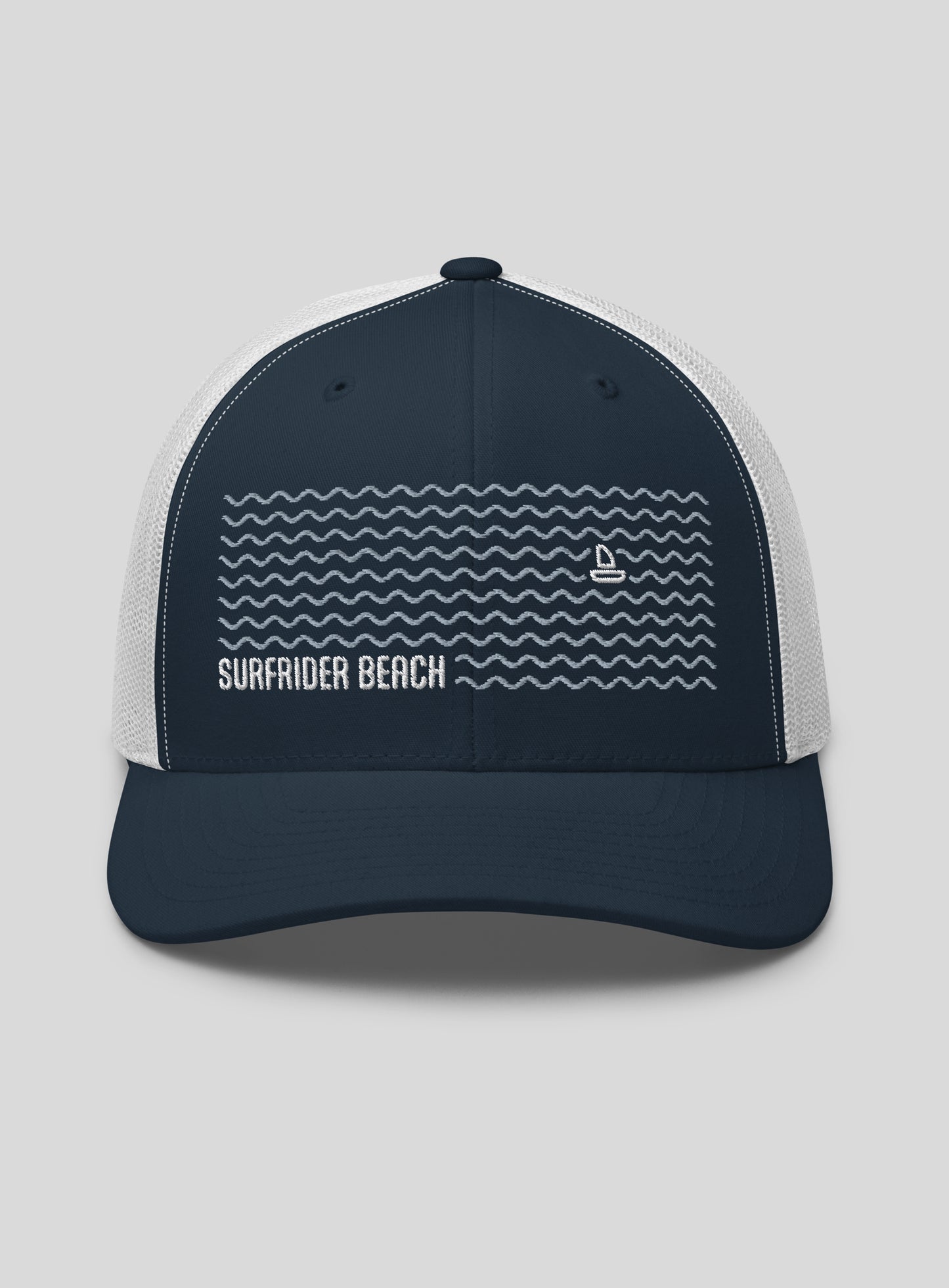 Surfrider Beach Trucker Hat - Navy/White