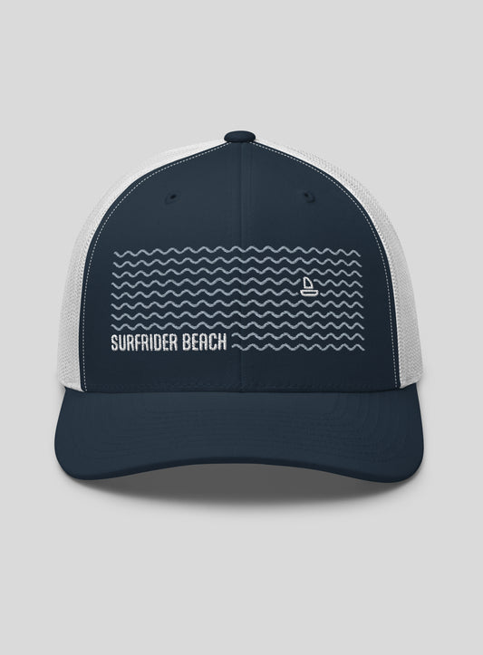 Surfrider Beach Trucker Hat - Navy/White
