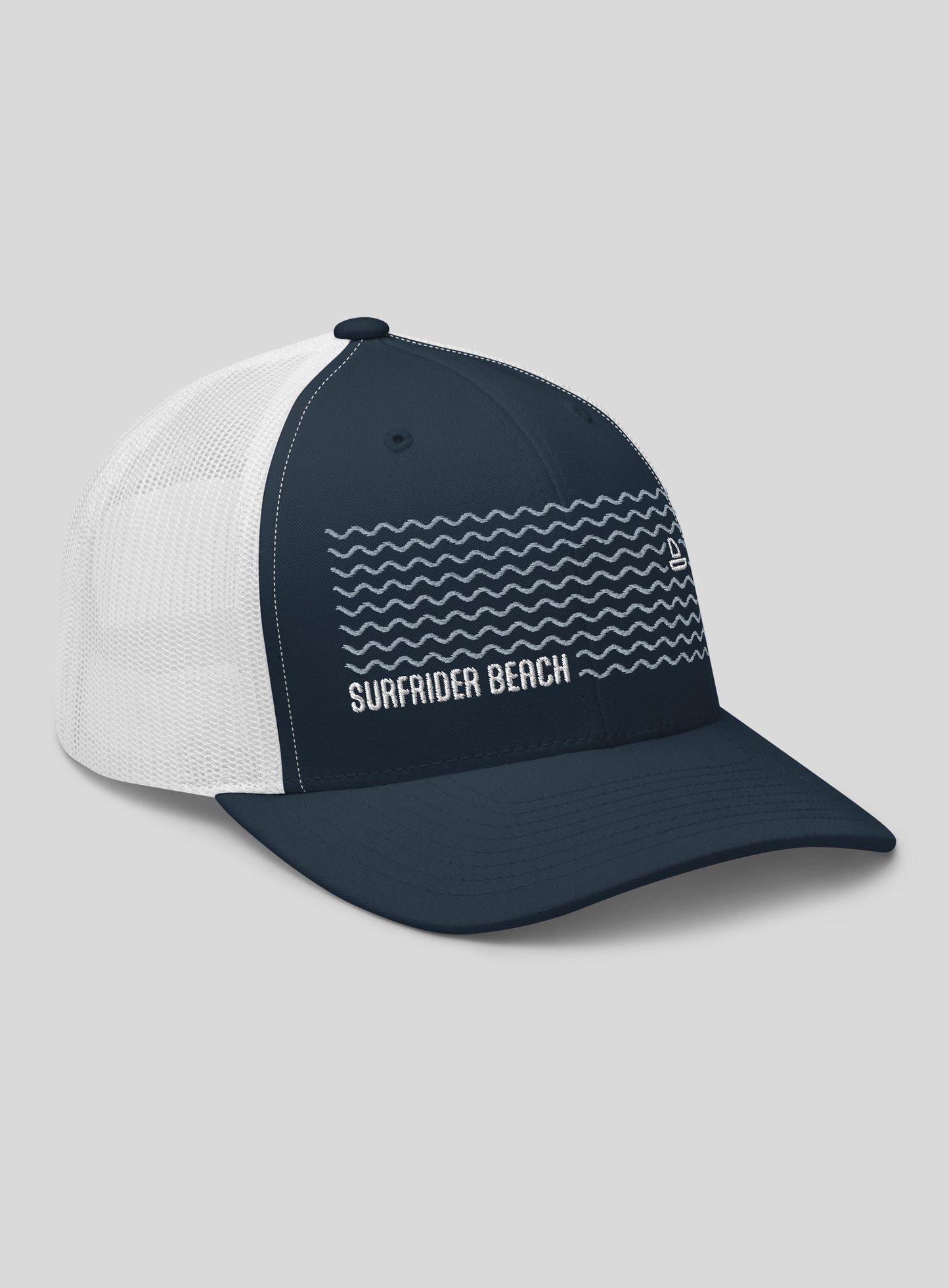 Surfrider Beach Trucker Hat - Navy/White