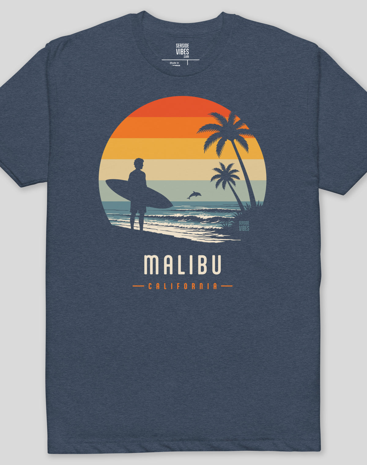 Malibu Away From Keyboard Tee - Cotton Blend | Midnight Navy