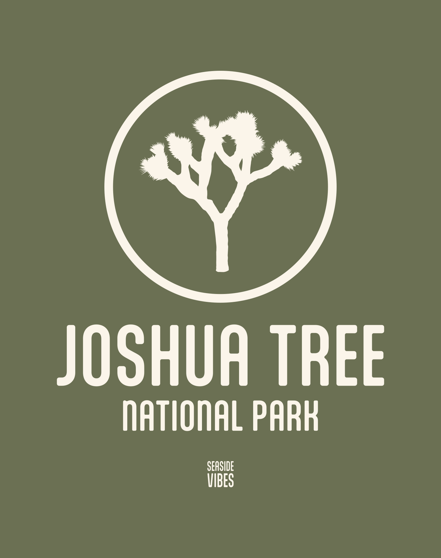 Unisex: Joshua Tree National Park Tee - 100% Cotton | Moss