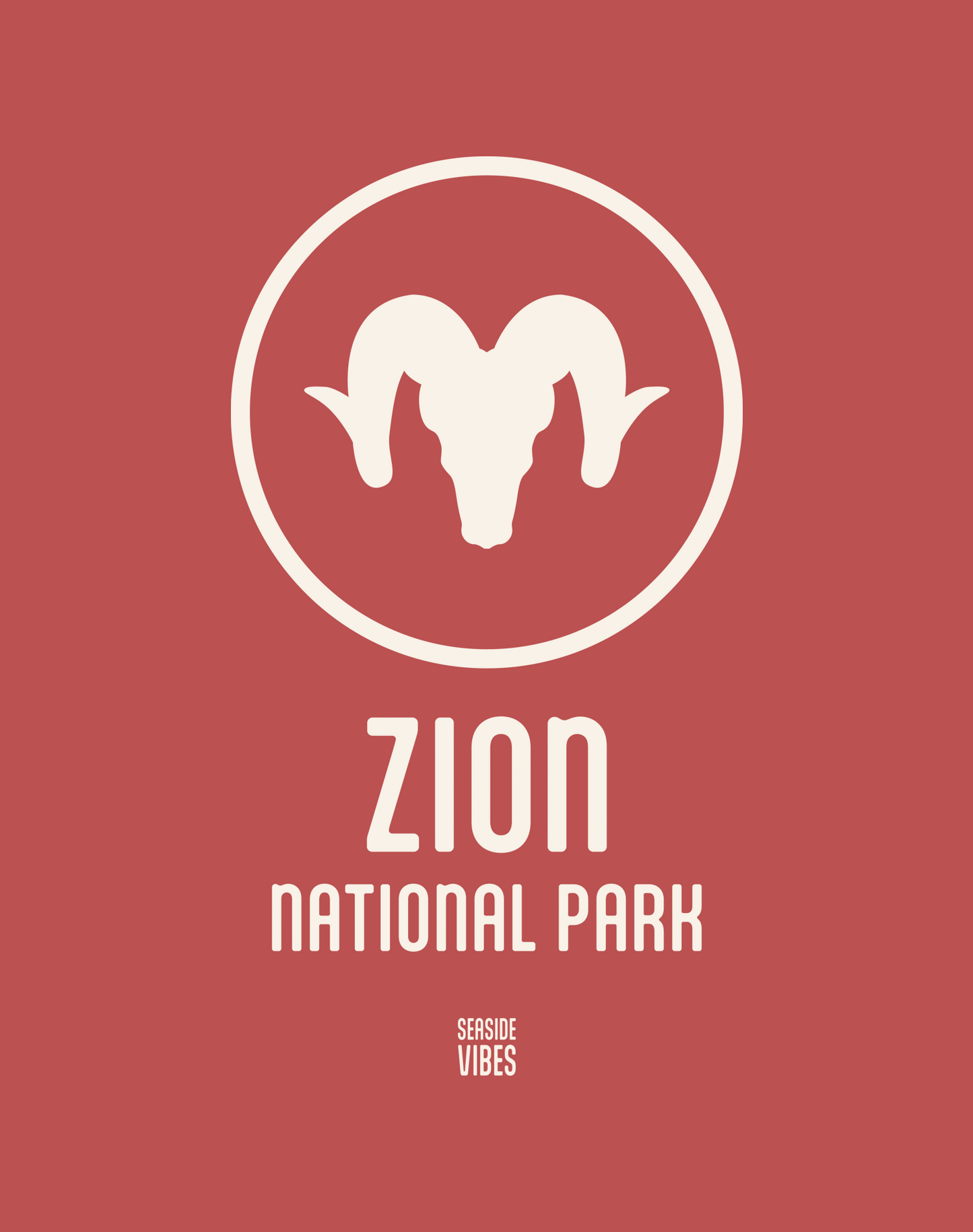 Unisex: Zion National Park Tee - 100% Cotton | Crimson