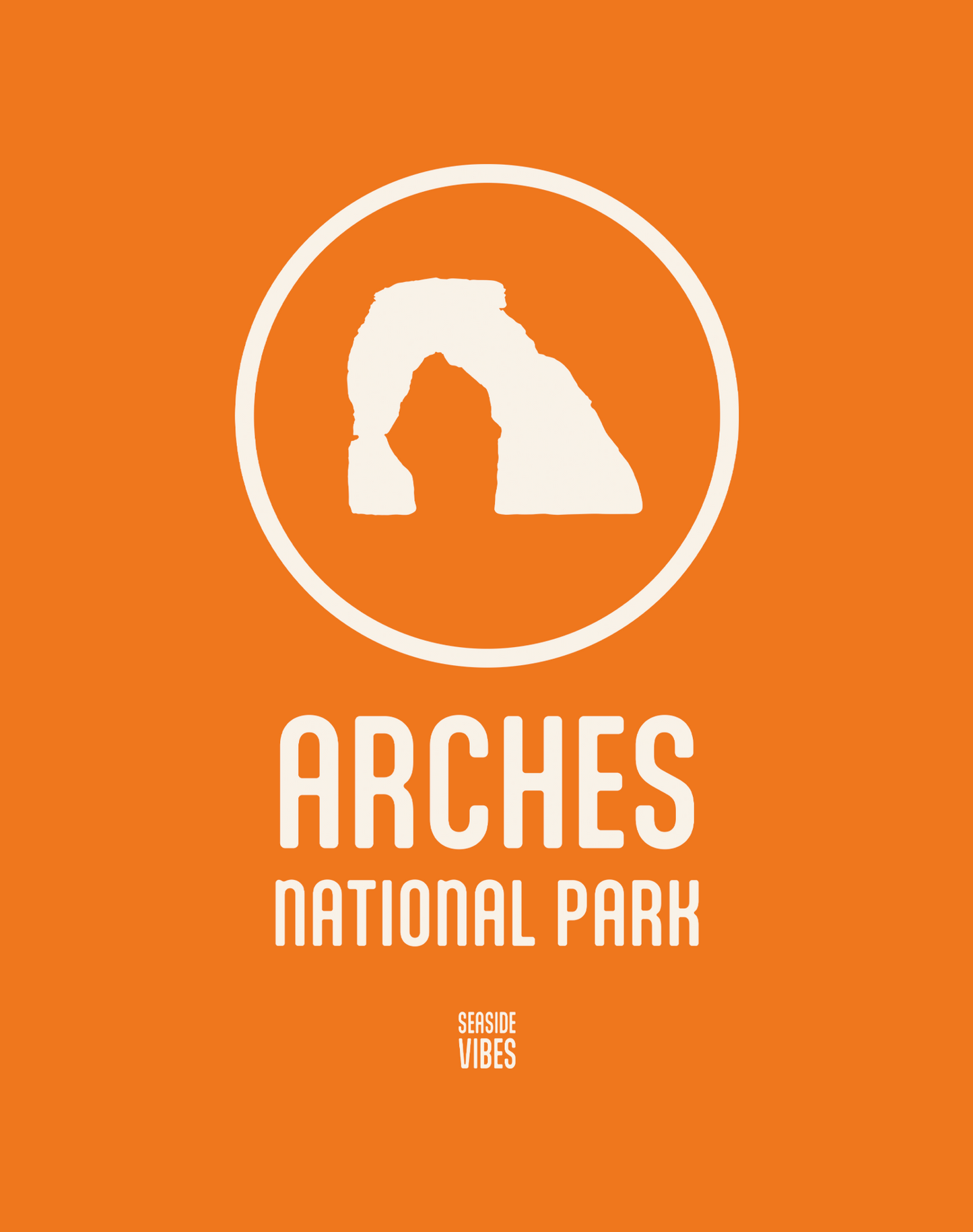 Arches National Park Tee - Cotton Blend | Orange