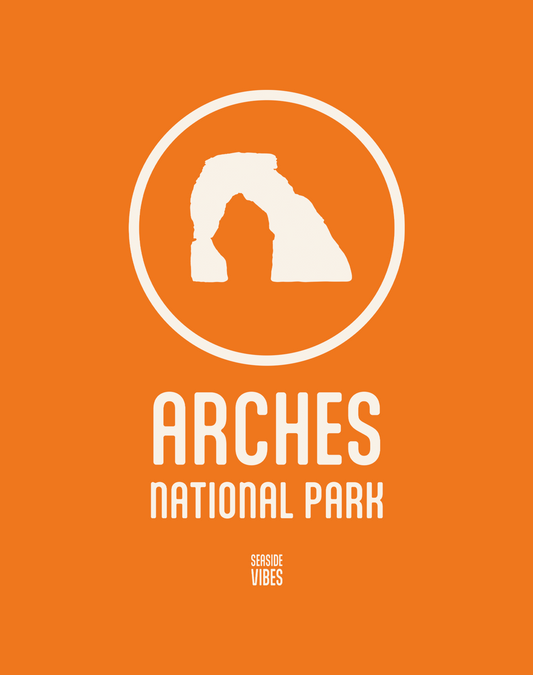 Arches National Park Tee - Cotton Blend | Orange