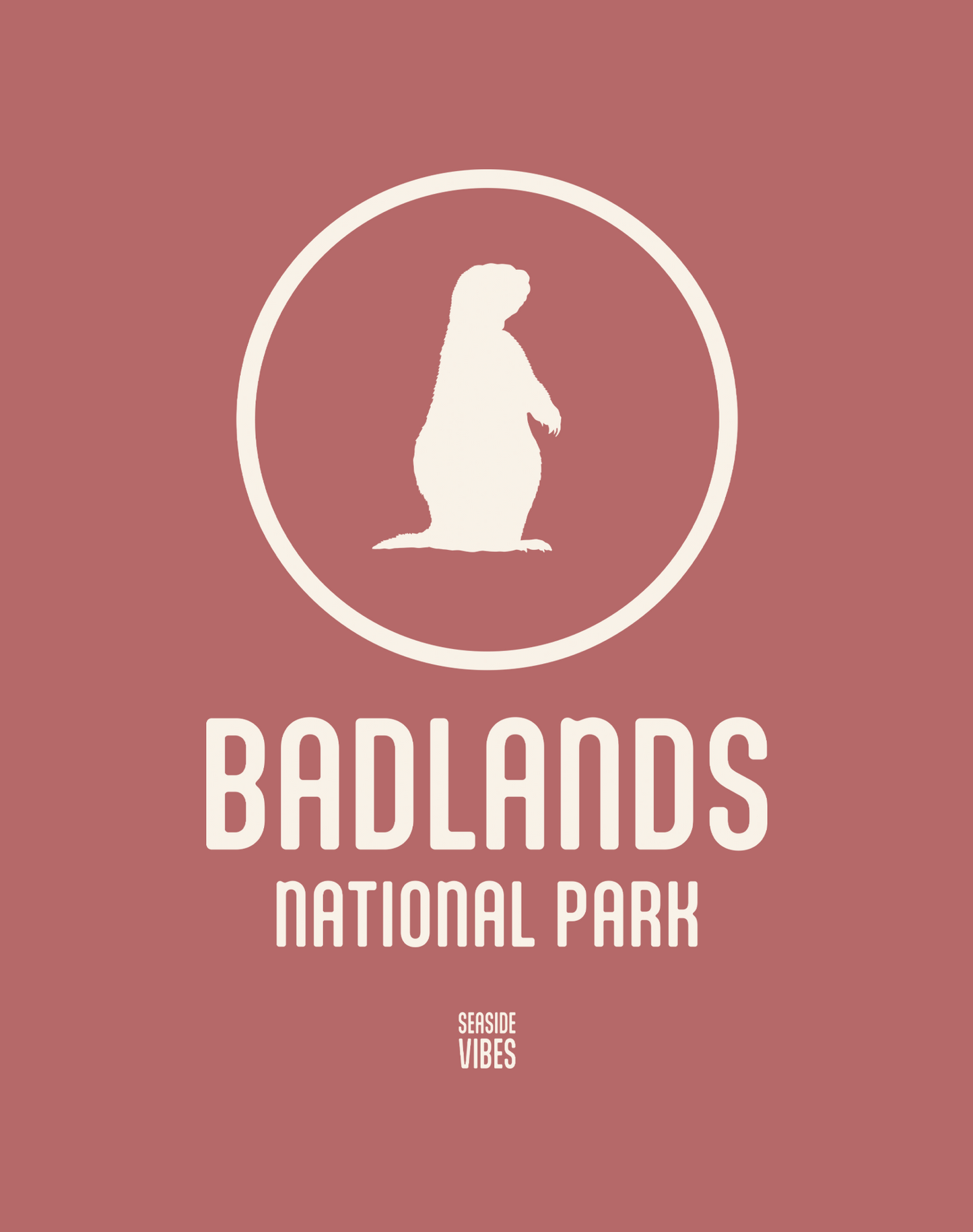 Badlands National Park Tee - Cotton Blend | Heather Mauve