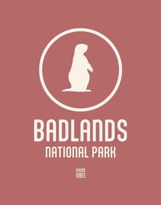 Badlands National Park Tee - Cotton Blend | Heather Mauve