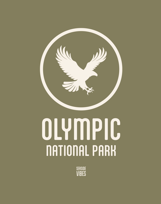Olympic National Park Tee - Cotton Blend | Military Green