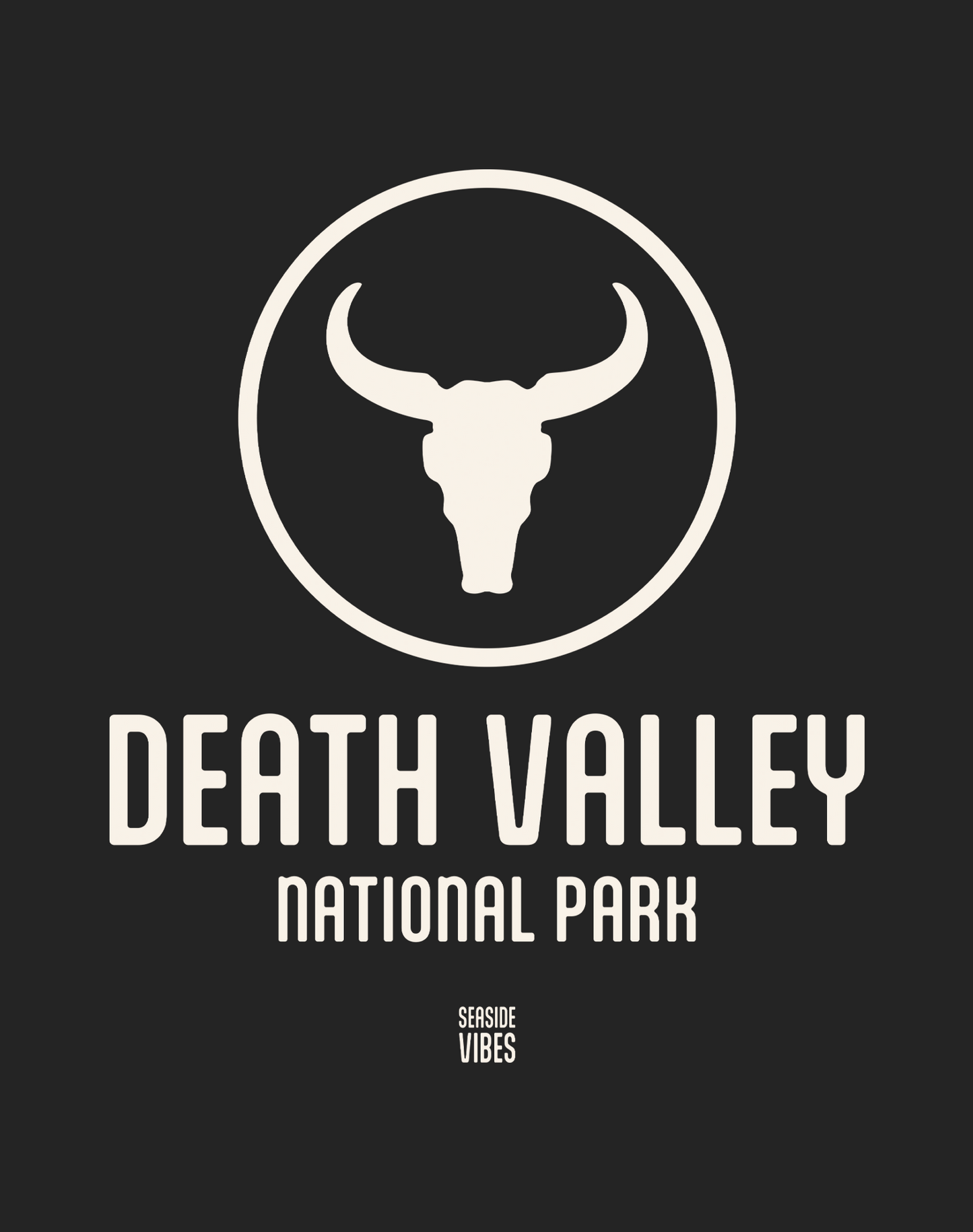Death Valley National Park Tee - Cotton Blend | Charcoal
