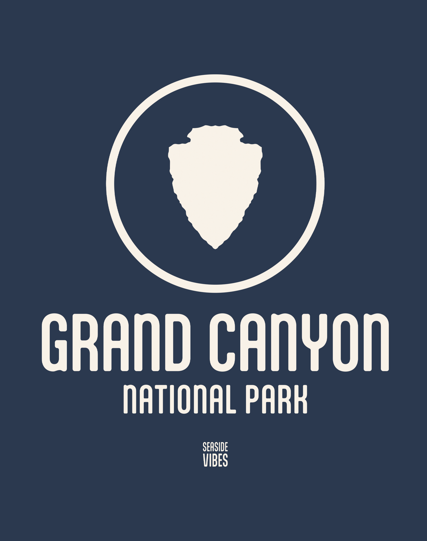 Grand Canyon National Park Tee - Cotton Blend | Midnight Navy