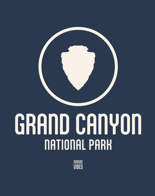 Grand Canyon National Park Tee - Cotton Blend | Midnight Navy
