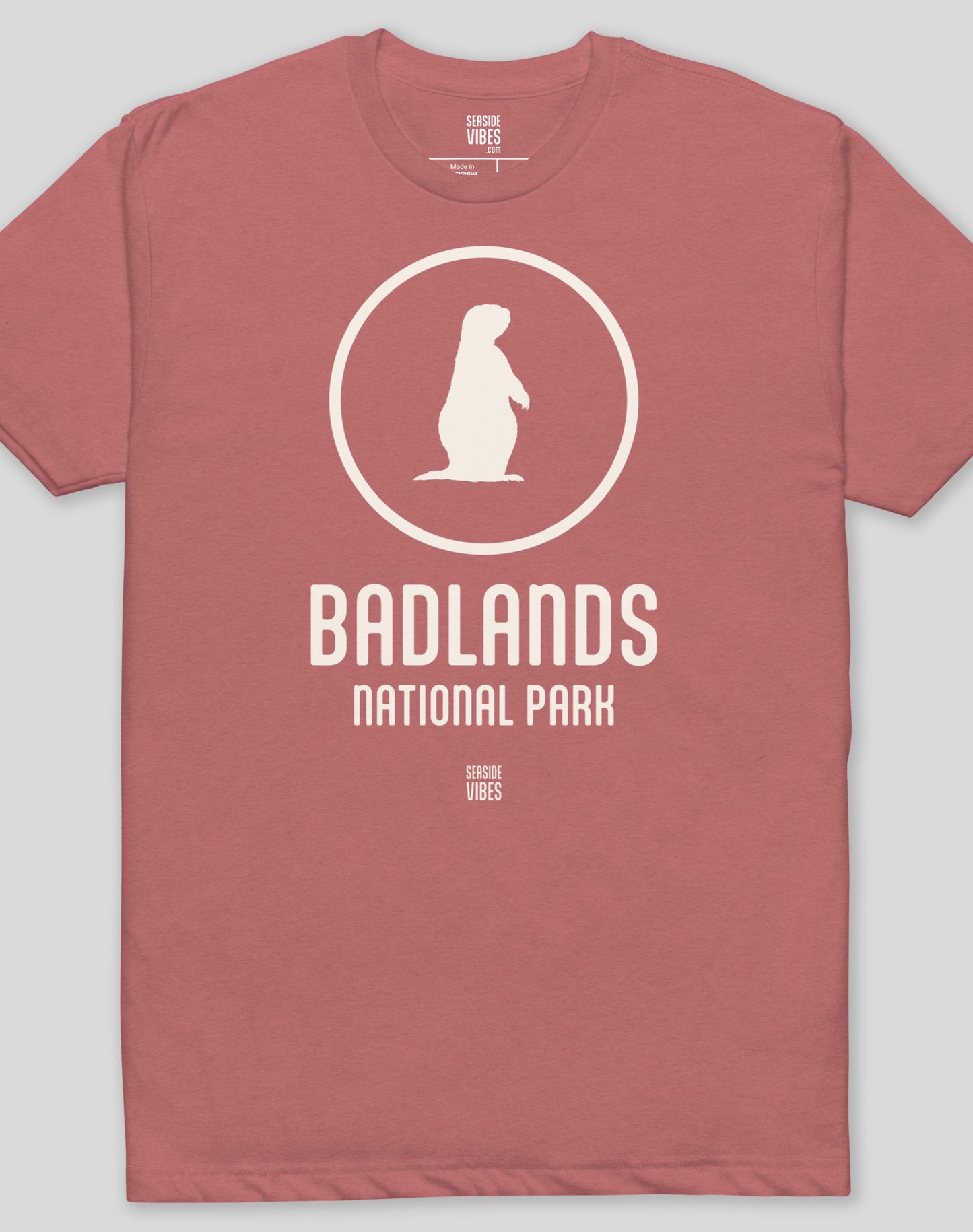 Badlands National Park Tee - Cotton Blend | Heather Mauve