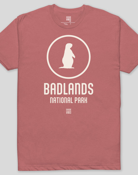 Badlands National Park Tee - Cotton Blend | Heather Mauve