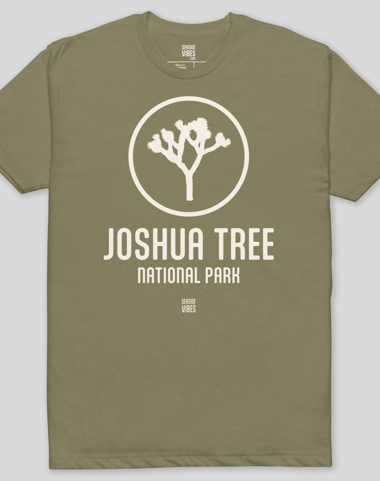 Joshua Tree National Park Tee - Cotton Blend | Military Green