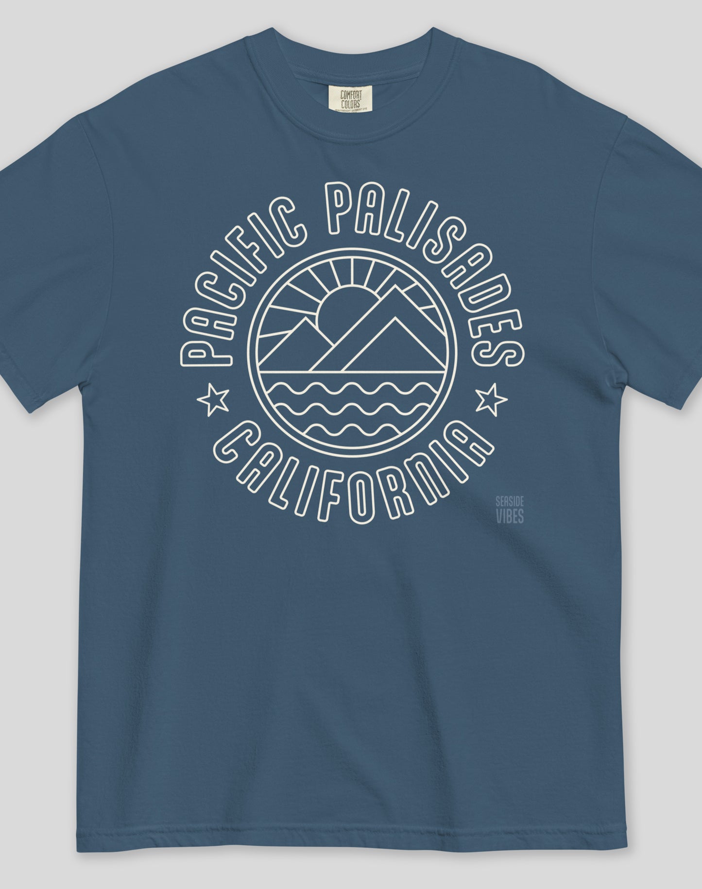 Unisex: Pacific Palisades Sunrise Tee - 100% Cotton | Midnight