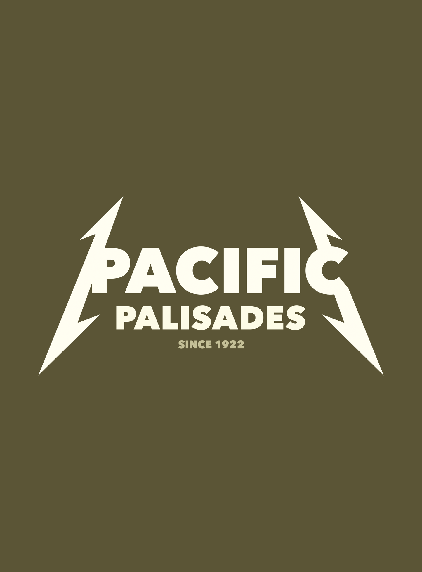 Unisex: Pacific Palisades Rocks Tee - Heather Olive