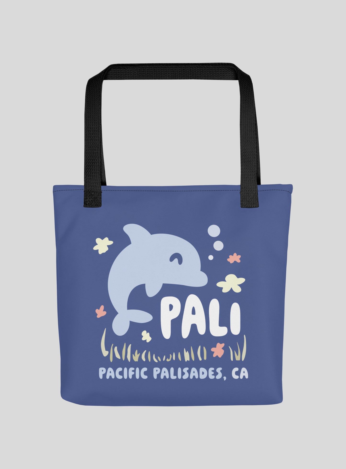 Pacific Palisades Happy Dolphin Tote Bag