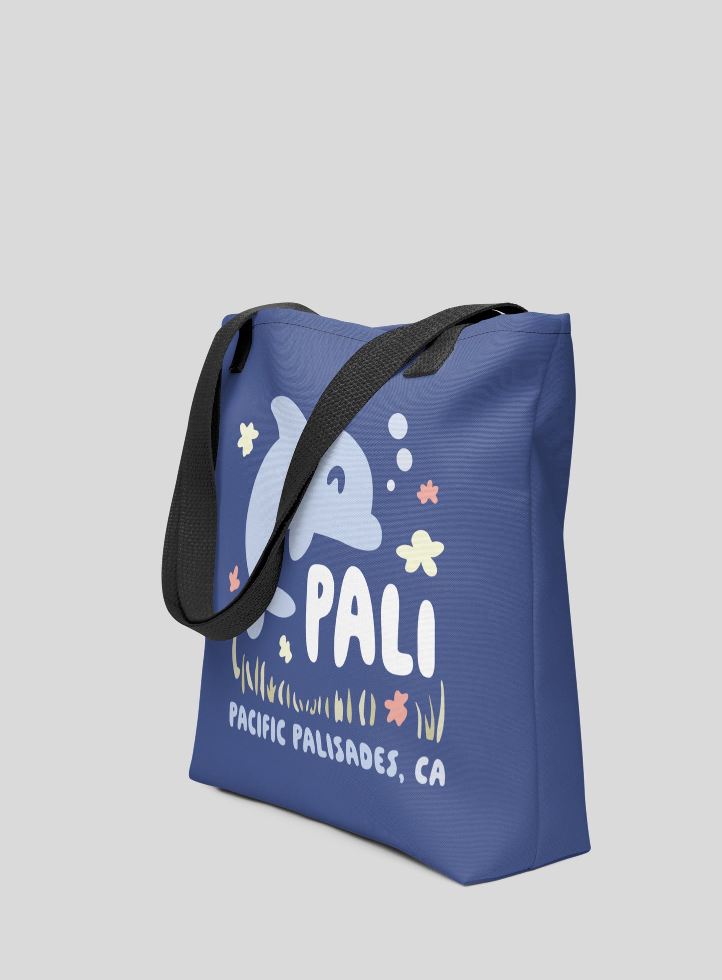 Pacific Palisades Happy Dolphin Tote Bag