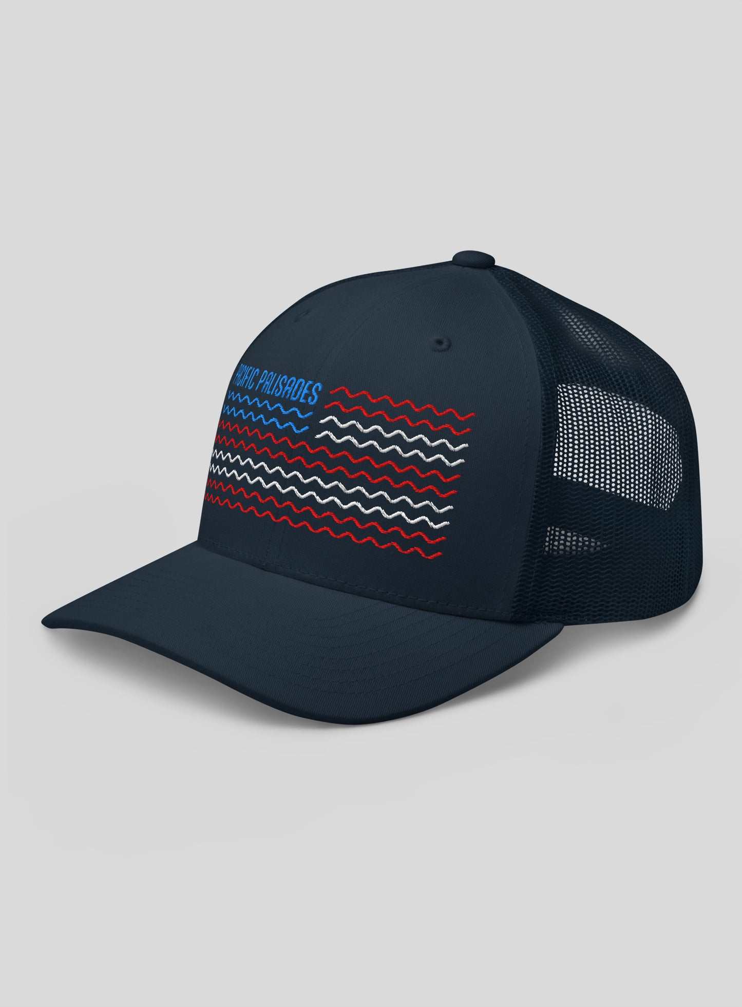 Pacific Palisades 4th of July Trucker Hat - Navy/Navy