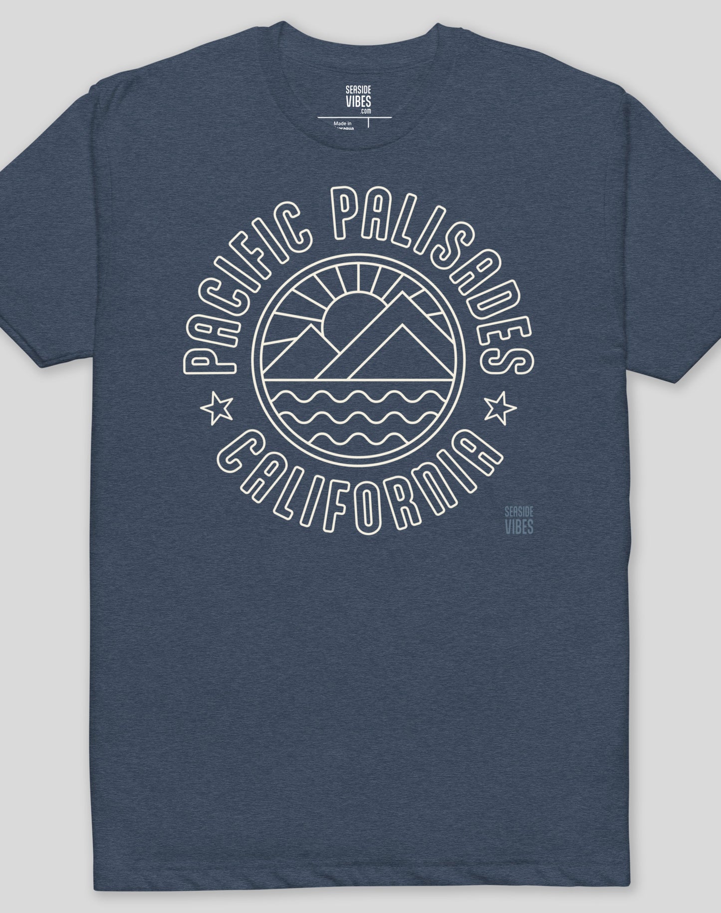 Pacific Palisades Sunrise Tee - Cotton Blend | Midnight Navy
