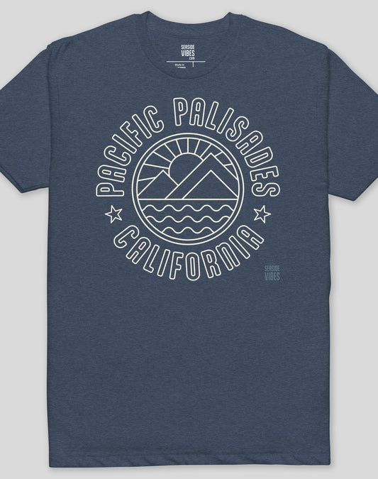Pacific Palisades Sunrise Tee - Cotton Blend | Midnight Navy