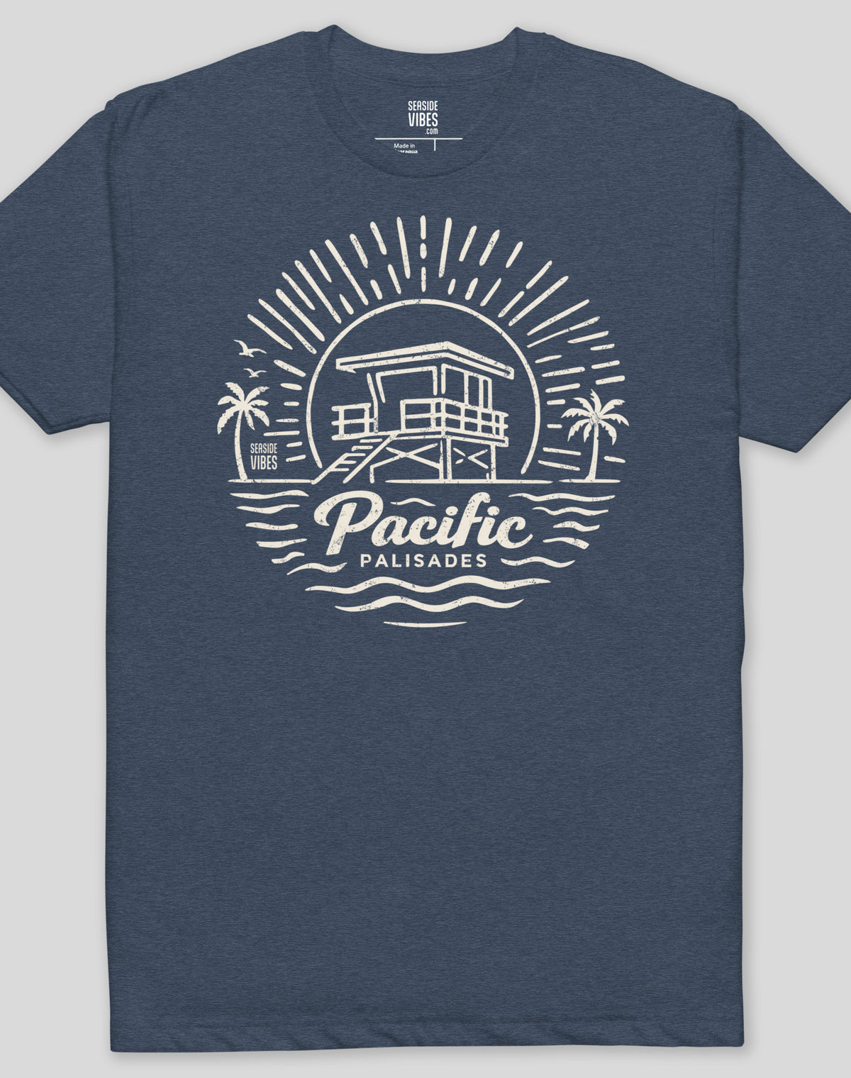 Pacific Palisades Sunrise Session Tee - Cotton Blend | Midnight Navy