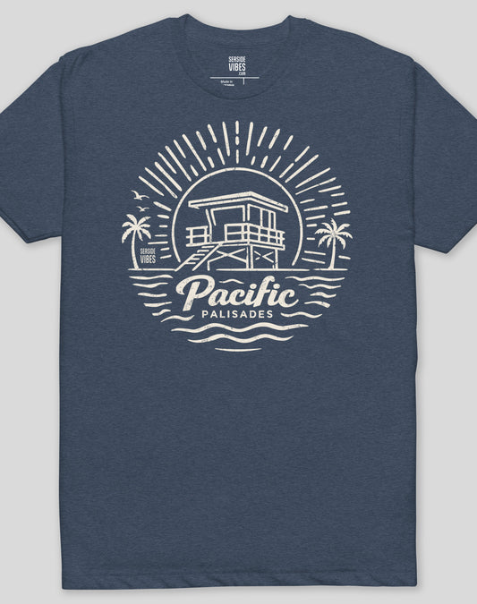 Pacific Palisades Sunrise Session Tee - Cotton Blend | Midnight Navy