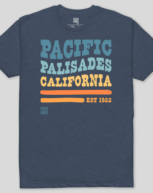 Pacific Palisades Vibes Tee - Cotton Blend | Midnight Navy